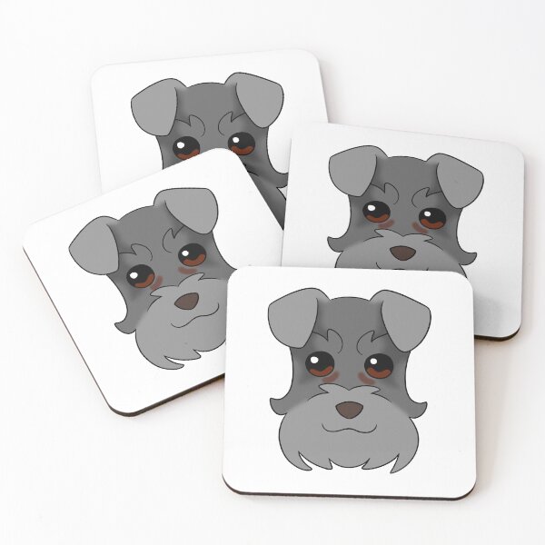 Item preview, Dark Grey Schnauzer Grey Snout Ears Tear Stains designed and sold by OliRoseArt.