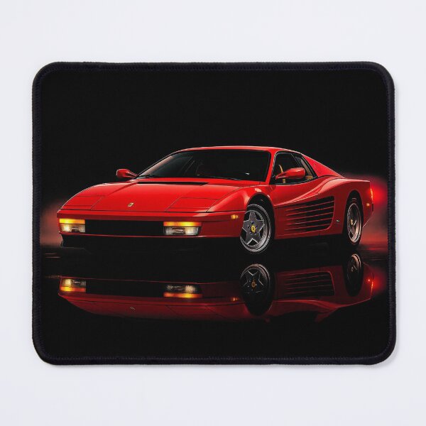 Item preview, Red 1980s Italian Supercar – Retro Ferrari Testarossa Artwork designed and sold by Stinky Lincy's Apparel Company.