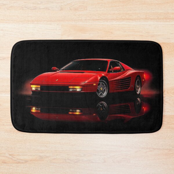 Item preview, Red 1980s Italian Supercar – Retro Ferrari Testarossa Artwork designed and sold by Stinky Lincy's Apparel Company.