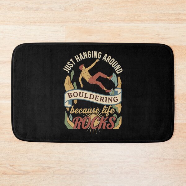 Item preview, Just Hanging Around Bouldering Because Life Rocks designed and sold by LuminOrb.