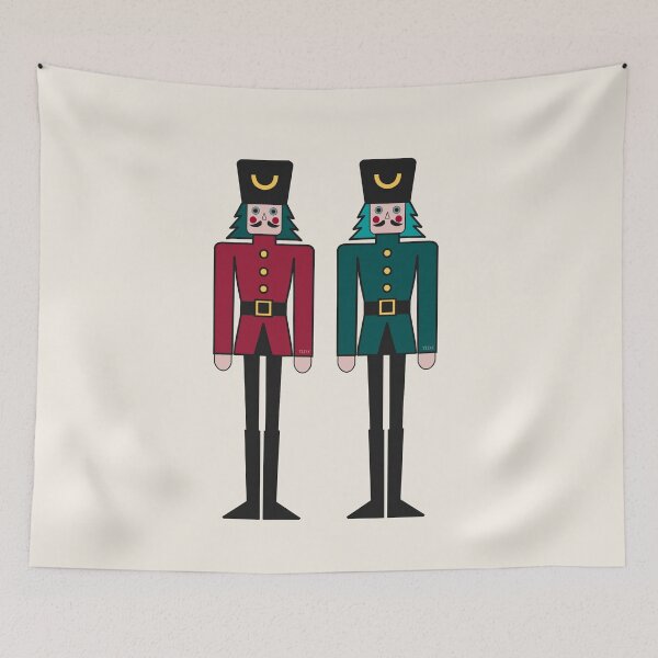 Item preview, Modern Christmas Nutcracker Duo | Minimalist Holiday Soldiers | YLDS Design designed and sold by YLDSPARK.