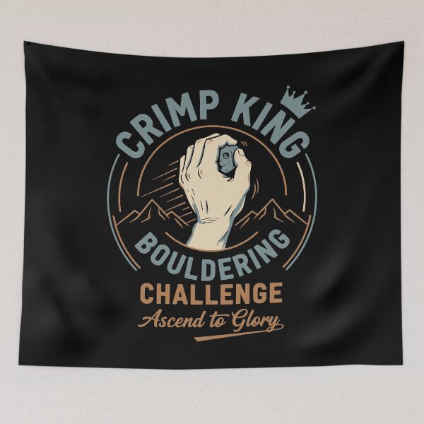 Item preview, Crimp King Bouldering Challenge Ascend to Glory designed and sold by LuminOrb.