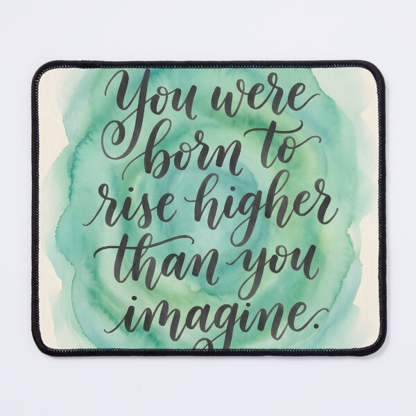 Item preview, Emerald Watercolor Inspirational Quote Modern Calligraphy Art designed and sold by AbstractAuraArt.