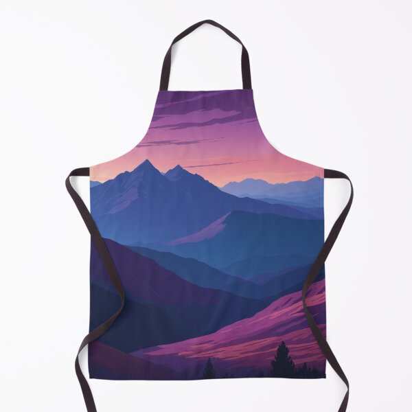 Item preview, Electric Pink and Blue Layered Mountainscape designed and sold by REPTISLAV.
