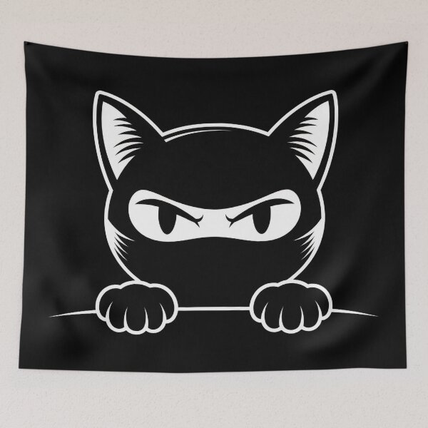 Item preview, Stealth Mode Activated – Ninja Cat T-Shirt designed and sold by Thompika.
