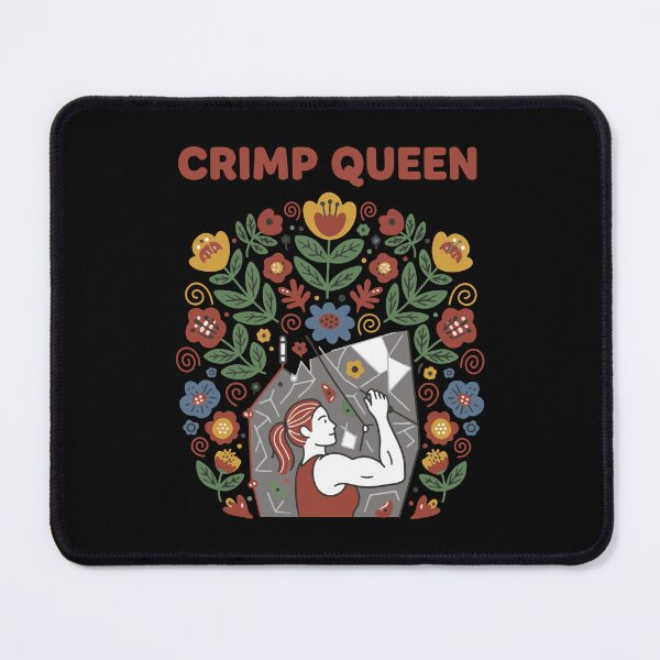 Item preview, Crimp Queen Rock Climbing Bouldering Design designed and sold by LuminOrb.