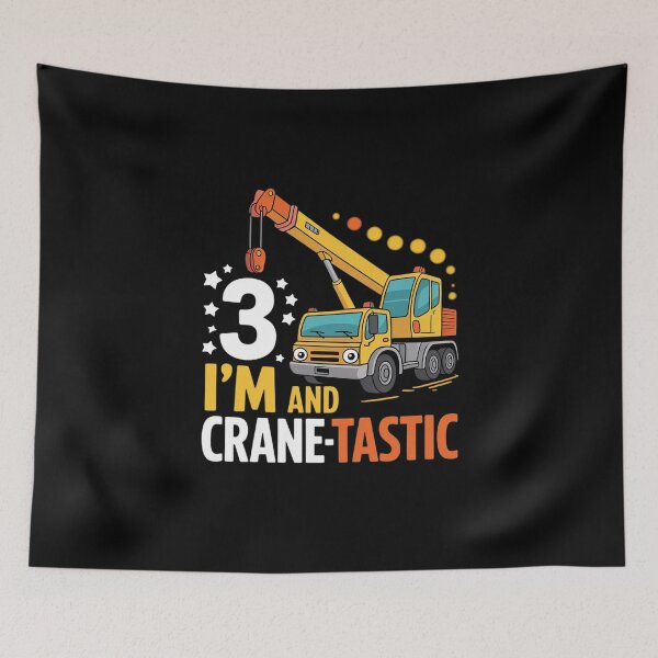 Item preview, Kids 3rd Construction Birthday Party I'm 3 Crane Digger Boys  designed and sold by MathisBellanger.