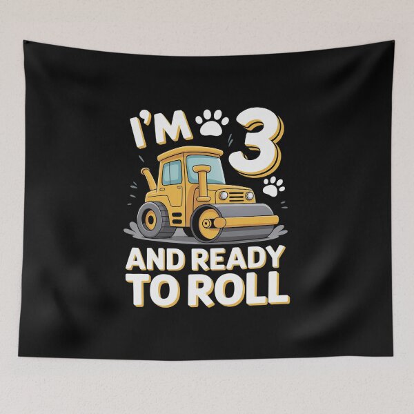Item preview, Kids 3rd Construction Birthday Party Im 3 Ready to Roll Boys  designed and sold by MathisBellanger.