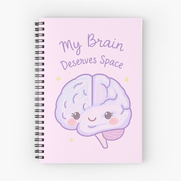 Item preview, “My Brain Deserves Space” Kawaii Pastel Brain – Neurodiversity-Inclusive Mental Health & Self-Care Design designed and sold by PureBrain.