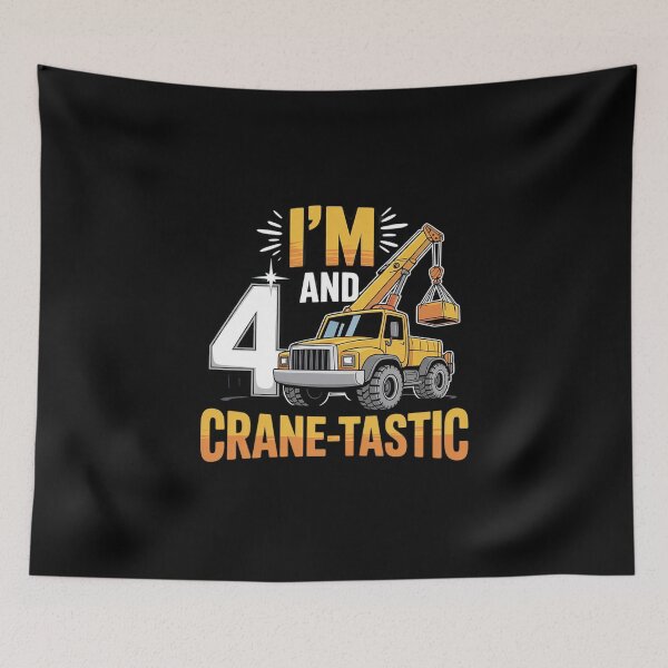 Item preview, Kids 4th Construction Birthday Party I'm 4 Crushing It Boys  designed and sold by MathisBellanger.
