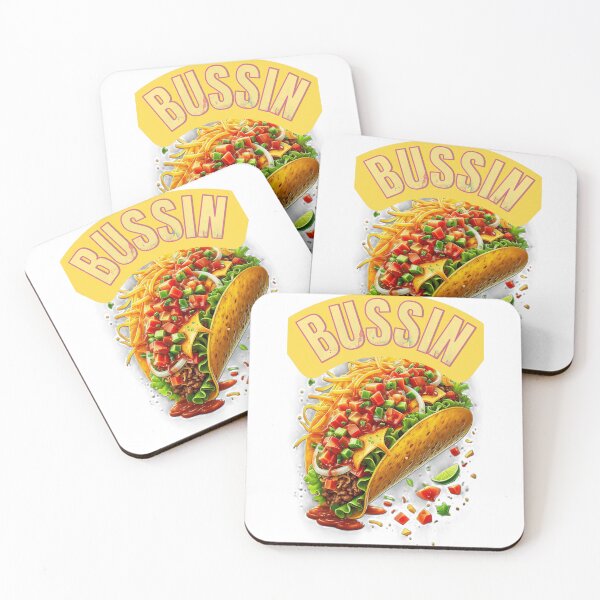 Item preview, BUSSIN' Hyperrealistic Taco Illustration | Vibrant Foodie Slang Sticker designed and sold by Jaani-T.