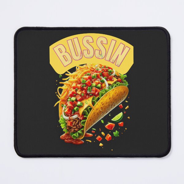 Item preview, BUSSIN' Hyperrealistic Taco Illustration | Vibrant Foodie Slang Sticker designed and sold by Jaani-T.