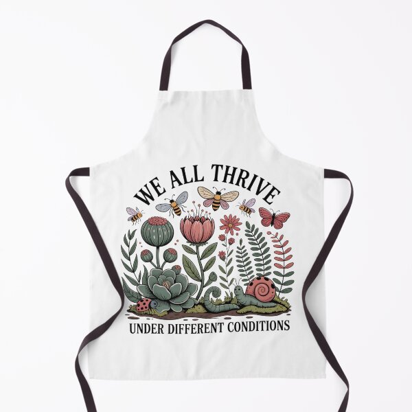 Item preview, We All Thrive Under Different Conditions - Mental Health Nature Garden Art designed and sold by MS Pod Studio.