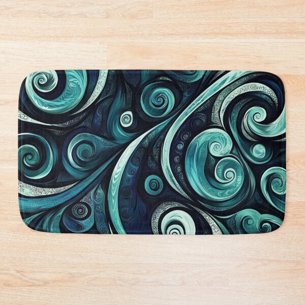 Item preview, New Zealand Māori Paua Pattern Koru Design 647 designed and sold by GrinGalore.