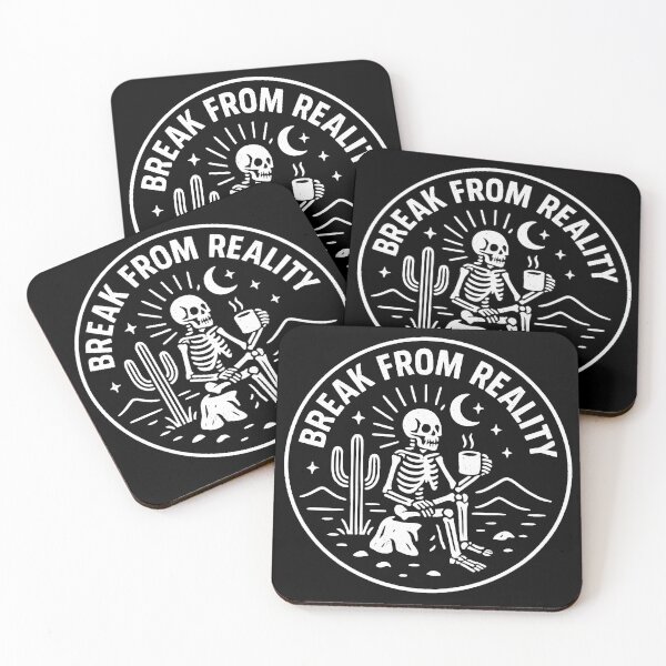 Item preview, Break From Reality – Skeleton Escape Badge designed and sold by Tattee.