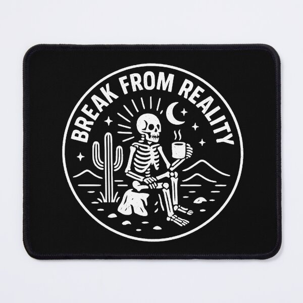 Item preview, Break From Reality – Skeleton Escape Badge designed and sold by Tattee.