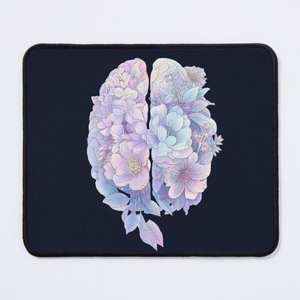 Item preview, Floral Pastel Brain Illustration – Botanical Mind Art, Neurodiversity & Mental Wellness Aesthetic designed and sold by PureBrain.