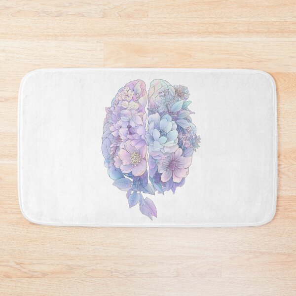 Item preview, Floral Pastel Brain Illustration – Botanical Mind Art, Neurodiversity & Mental Wellness Aesthetic designed and sold by PureBrain.