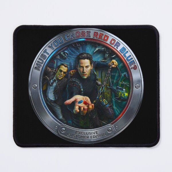 Item preview, Decision Maker: Futuristic Metallic Coin with Two Pills designed and sold by Artistic canvas store.