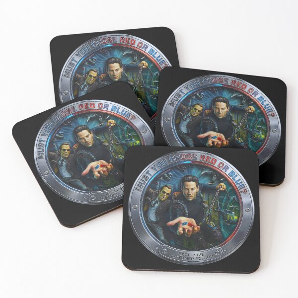 Item preview, Decision Maker: Futuristic Metallic Coin with Two Pills designed and sold by Artistic canvas store.