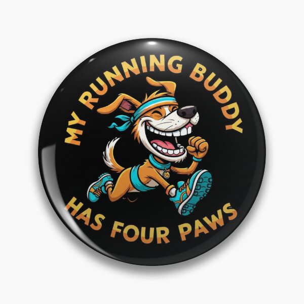 Item preview, Running Buddy Dog Design, Funny Canine Runner with Shoes and Headband Gift designed and sold by Design_Your_Day.