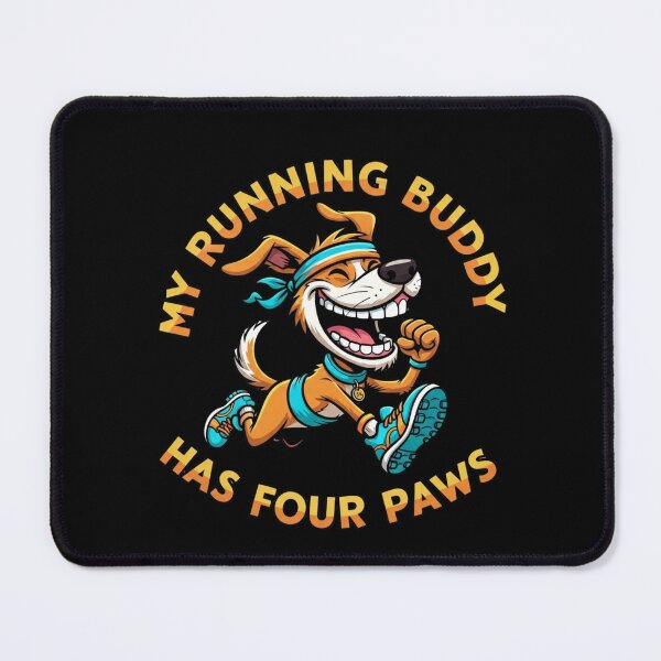 Item preview, Running Buddy Dog Design, Funny Canine Runner with Shoes and Headband Gift designed and sold by Design_Your_Day.