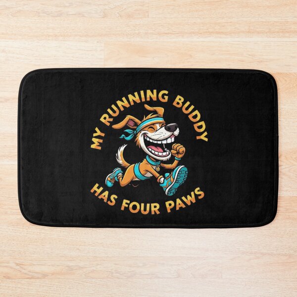 Item preview, Running Buddy Dog Design, Funny Canine Runner with Shoes and Headband Gift designed and sold by Design_Your_Day.