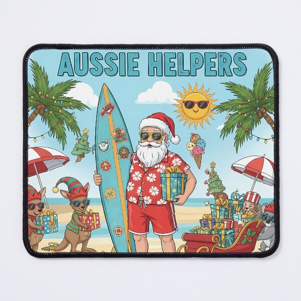 Item preview, Summer Santa Helpers Australian Christmas Family Matching Beach Santa Squad Holiday Set designed and sold by GiftsForge.