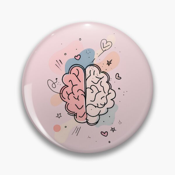 Item preview, Abstract Pastel Brain – Cute Mental Health, Creativity & Neurodiversity-Inspired Design designed and sold by PureBrain.