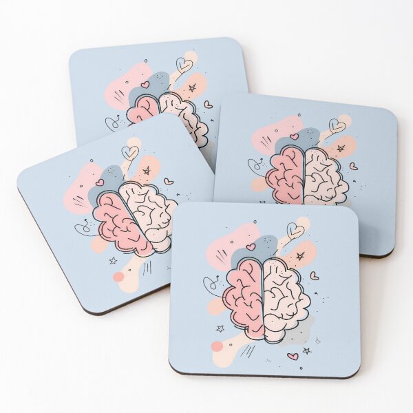 Item preview, Abstract Pastel Brain – Cute Mental Health, Creativity & Neurodiversity-Inspired Design designed and sold by PureBrain.