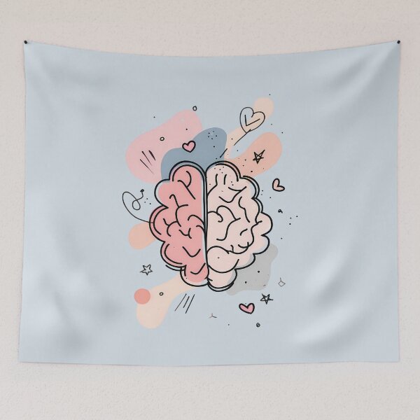 Item preview, Abstract Pastel Brain – Cute Mental Health, Creativity & Neurodiversity-Inspired Design designed and sold by PureBrain.