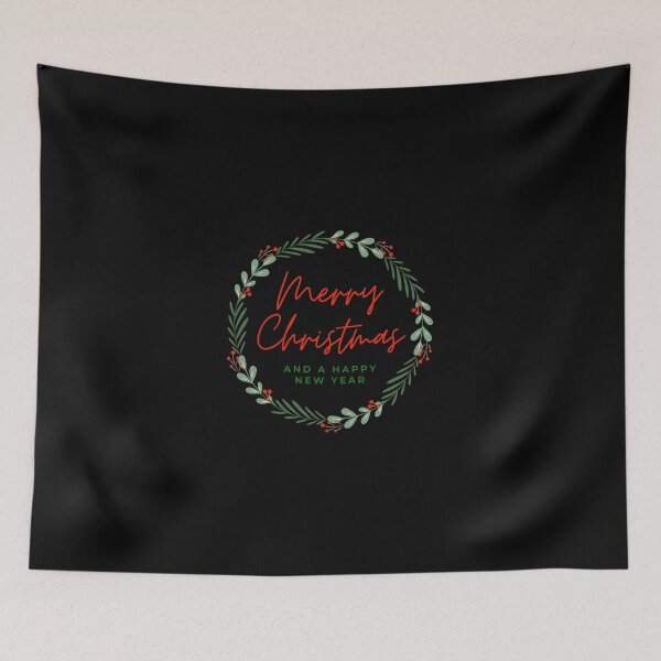 Item preview, Elegant Christmas Wreath Design – Merry Christmas Holiday Art designed and sold by Tiatooty.