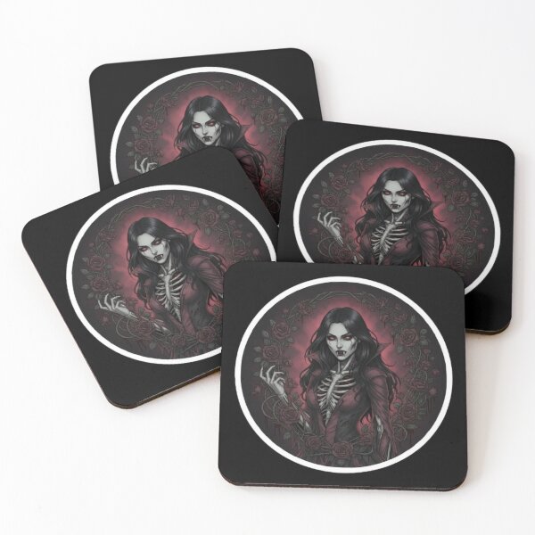 Item preview, Gothic Anatomical Vampire Queen Sticker | Dark Horror Rose Art designed and sold by CutePearlStudio.