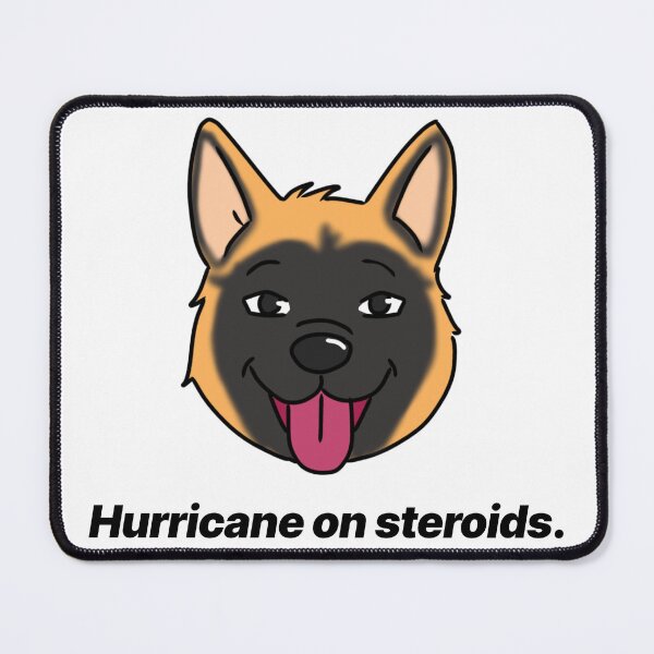Item preview, Funny malinois - "Hurricane on steroids" - funny cartoon dog design designed and sold by Crack-in-Colors.