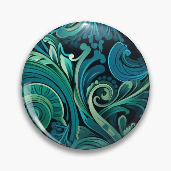 Item preview, New Zealand Māori Paua Pattern Koru Design 650 designed and sold by GrinGalore.