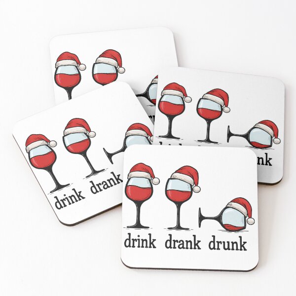 Item preview, Drink Drank Drunk Christmas Wine Humor designed and sold by DariusZD.