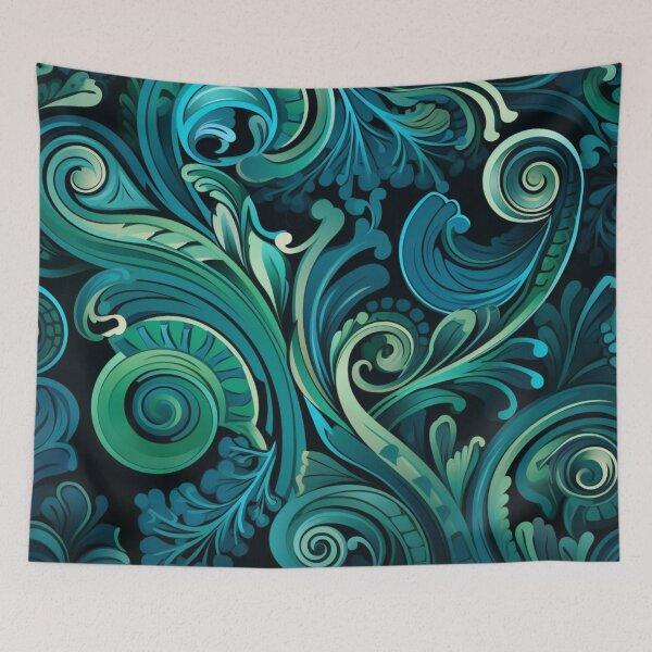 Item preview, New Zealand Māori Paua Pattern Koru Design 650 designed and sold by GrinGalore.