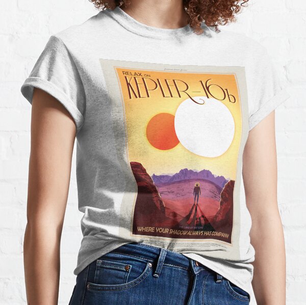 exoplanetas Vacaciones Kepler 16b T Shirt Diseño