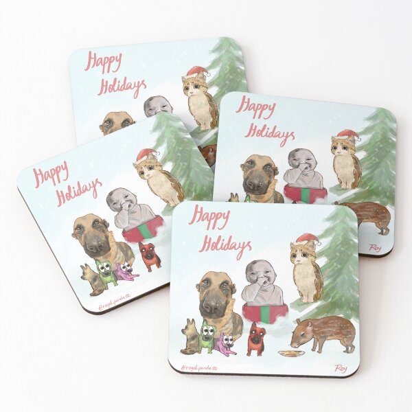 Item preview, Happy Holidays designed and sold by RoyalPandaShop.