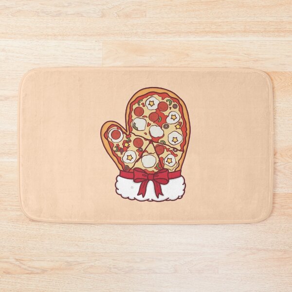 Item preview, Santa Christmas Pizza Oven Mitt designed and sold by BGMeYou.