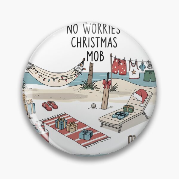 Item preview,  No Worries Christmas Mob Australian Family Matching Laid Back Holiday Relaxed Squad Set designed and sold by GiftsForge.