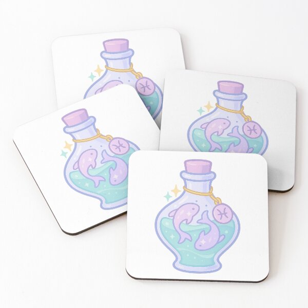 Item preview, Pisces Spell Bottle | Cute Zodiac Sticker | Cute Astrology Art | Pisces Aesthetic | Zodiac Art designed and sold by HerDreamCodes.