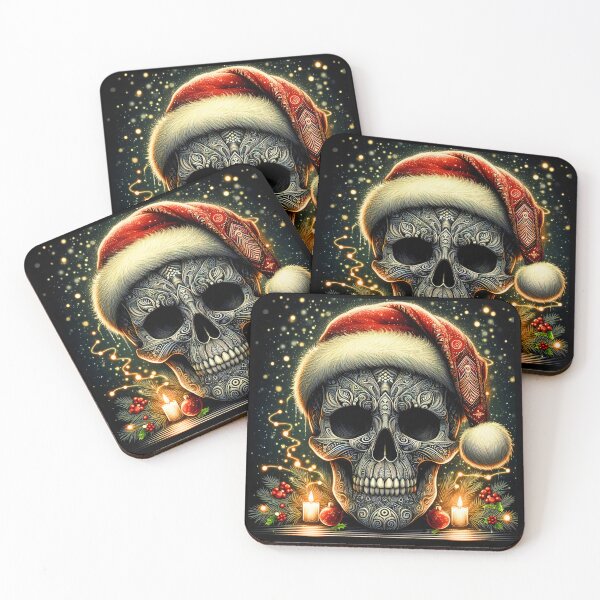 Item preview, Christmas Skull designed and sold by JrSkDesign ✅ .