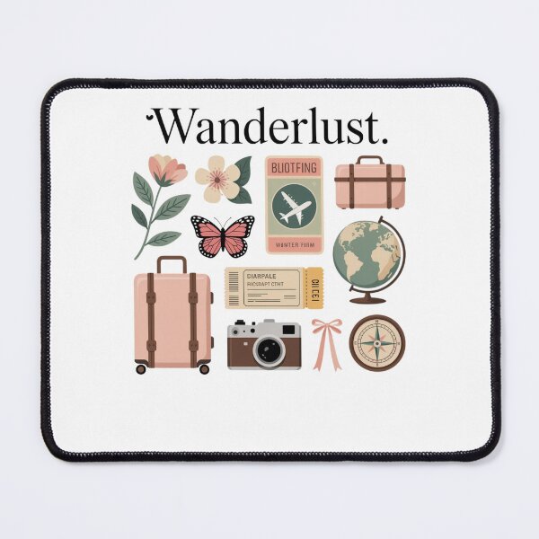 Item preview, Wanderlust Aesthetic Travel Collage - Vintage Traveler Vibe designed and sold by MS Pod Studio.
