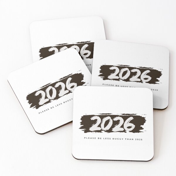 Item preview, 2026 Please Be Less Buggy Than 2025 – Funny New Year Tech Humor designed and sold by GlitchGameStudio.