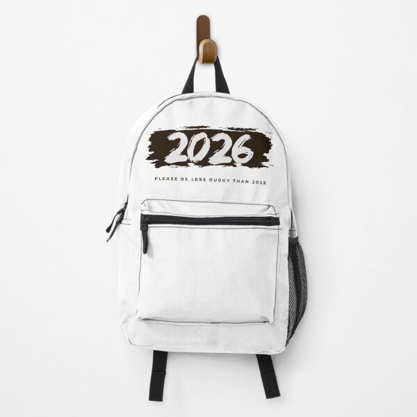 Item preview, 2026 Please Be Less Buggy Than 2025 – Funny New Year Tech Humor designed and sold by GlitchGameStudio.