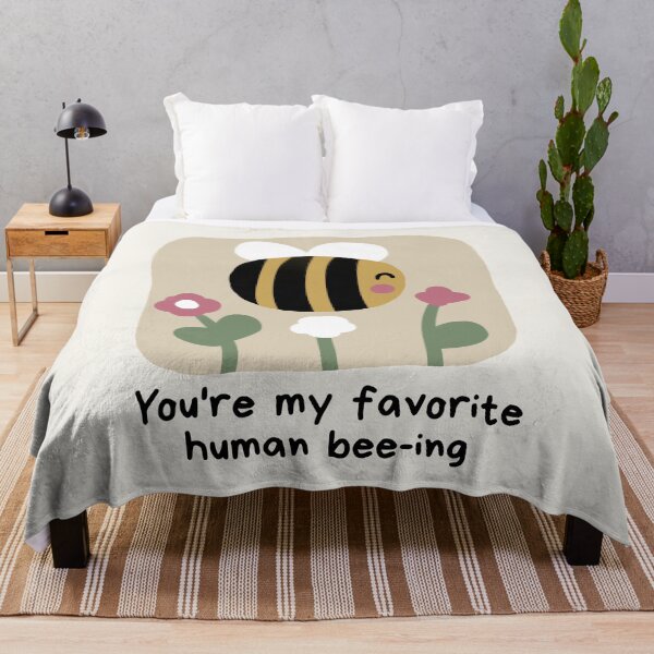 Item preview, Positive affirmation "you're my favorite human bee-ing" designed and sold by NeurodiverseTea.