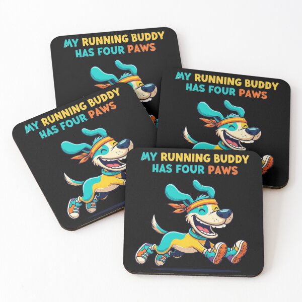 Item preview, Running Buddy Dog Design, Funny Canine Runner with Shoes and Headband Gift designed and sold by Design_Your_Day.
