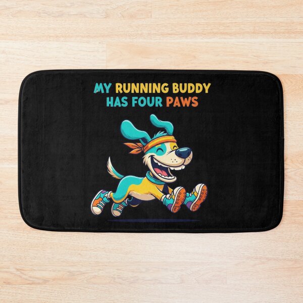 Item preview, Running Buddy Dog Design, Funny Canine Runner with Shoes and Headband Gift designed and sold by Design_Your_Day.