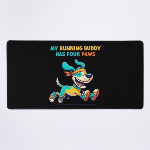 Item preview, Running Buddy Dog Design, Funny Canine Runner with Shoes and Headband Gift designed and sold by Design_Your_Day.